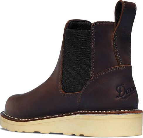 Danner Women's 15482 6.5" Work Boot Bull Run Chelsea 5" Brown Wedge in Saudi Arabia