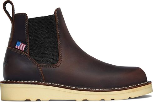 Danner Women's 15482 6.5" Work Boot Bull Run Chelsea 5" Brown Wedge in Saudi Arabia