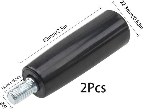 2Pcs Revolving Handwheel Machine Handle for Mill Drillpress Crank Lathe (M6x50) in Saudi Arabia