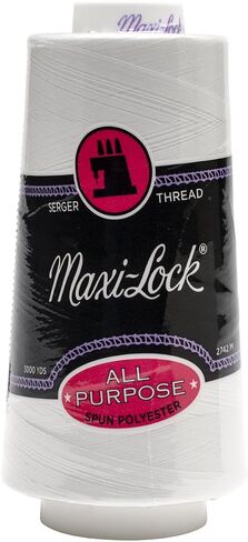 American & Efird Maxi-Lock Cone Thread, 3000-Yard, White in Kuwait