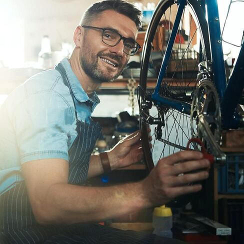 AYNEFY Bike Wheel Truing Stand, Professional Bicycle Tire Truing Stand Easy to Use Bicycle Wheel Maintenance Cycling Accessory Parts Bicycle Stand Suitable for 16-29 inch Tire Mountain Bike in Kuwait