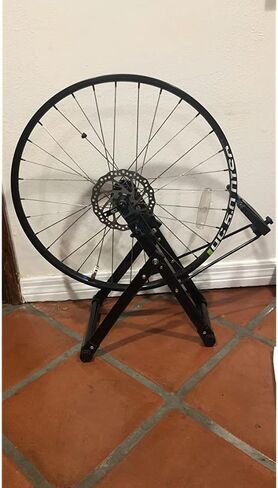 AYNEFY Bike Wheel Truing Stand, Professional Bicycle Tire Truing Stand Easy to Use Bicycle Wheel Maintenance Cycling Accessory Parts Bicycle Stand Suitable for 16-29 inch Tire Mountain Bike in Kuwait