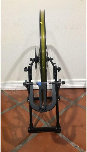 AYNEFY Bike Wheel Truing Stand, Professional Bicycle Tire Truing Stand Easy to Use Bicycle Wheel Maintenance Cycling Accessory Parts Bicycle Stand Suitable for 16-29 inch Tire Mountain Bike in Kuwait