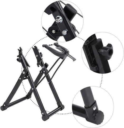 AYNEFY Bike Wheel Truing Stand, Professional Bicycle Tire Truing Stand Easy to Use Bicycle Wheel Maintenance Cycling Accessory Parts Bicycle Stand Suitable for 16-29 inch Tire Mountain Bike in Kuwait