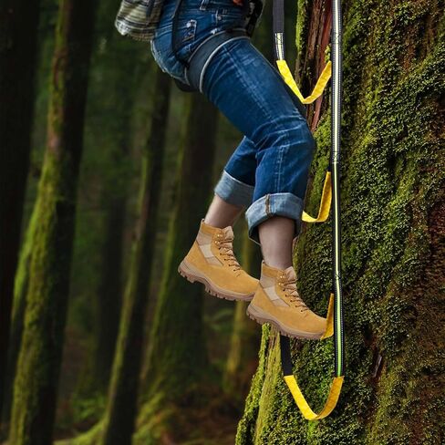5-Step Hunting Climbing Aider, Lightweight Hunting Climbing Stick Aider Portable Hunting Tree Climbing Rope Ladder Webbing Rope Ladder for Boat Hunting Safety Outdoor Rock Climbing Caving Canyoning in Saudi Arabia