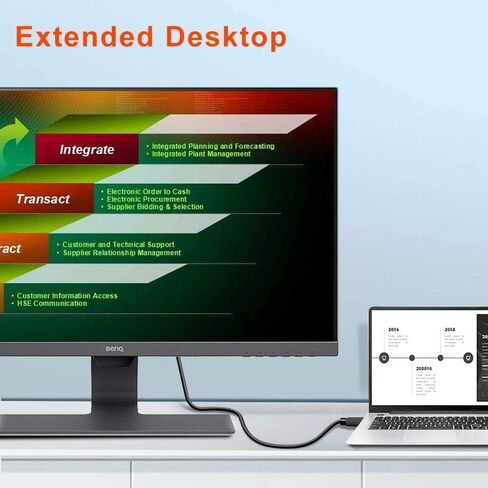 TSUPY USB C to VGA Cable, Type C Adapter VGA Display Cable USB-C(Thunderbolt 3) to VGA Cable 6 ft Compatible for MacBook Pro 2020,Surface Book 2,Galaxy S20 S10 and More USB C Devices in Kuwait