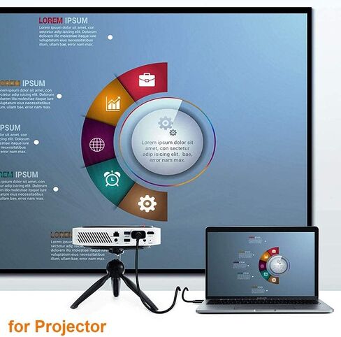 TSUPY USB C to VGA Cable, Type C Adapter VGA Display Cable USB-C(Thunderbolt 3) to VGA Cable 6 ft Compatible for MacBook Pro 2020,Surface Book 2,Galaxy S20 S10 and More USB C Devices in Kuwait