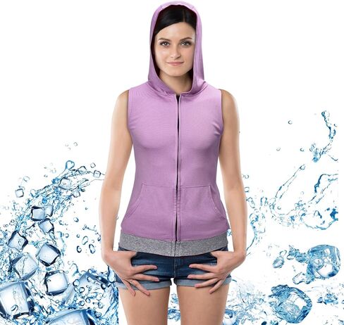 سترة Sukeen Ice Cooling للنساء والرجال، سترة واقية باردة للعمل في الطقس الحار، والرياضات الخارجية، وصالة الألعاب الرياضية، والجري، وركوب الدراجات in Kuwait