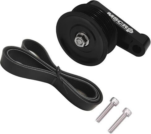 MSCRP K Series Swap Adjustable EP3 Idler Pulley Belt Kit for Honda Civic Integra Acura K20(1283 K20, BLACK) in Saudi Arabia