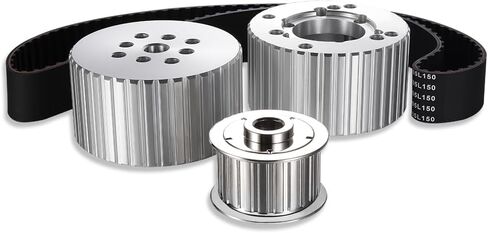 DEMOTOR PERFORMANCE البليت الألومنيوم جيلمر حزام محرك بكرة عدة مضخة المياه بكرة وبكرة العمود المرفقي وبكرة المولد وحزام مسنن لكتلة صغيرة تشيفي SWP 350 in Kuwait