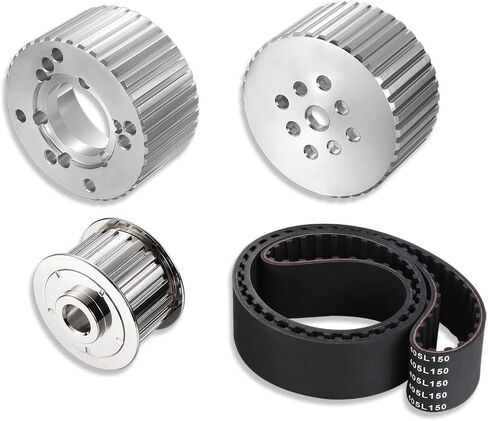 DEMOTOR PERFORMANCE البليت الألومنيوم جيلمر حزام محرك بكرة عدة مضخة المياه بكرة وبكرة العمود المرفقي وبكرة المولد وحزام مسنن لكتلة صغيرة تشيفي SWP 350 in Kuwait