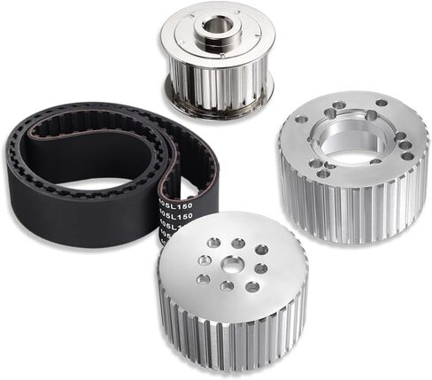 DEMOTOR PERFORMANCE البليت الألومنيوم جيلمر حزام محرك بكرة عدة مضخة المياه بكرة وبكرة العمود المرفقي وبكرة المولد وحزام مسنن لكتلة صغيرة تشيفي SWP 350 in Kuwait