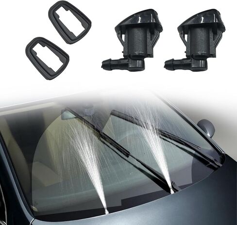 فوهة رش غسالة الزجاج الأمامي Fioqe متوافقة مع Toyota Sienna 2004-2010 Corolla 2005-2012 Solara 2004-2008 Tundra 2000-2005 MPN 85381-AE020 in Kuwait