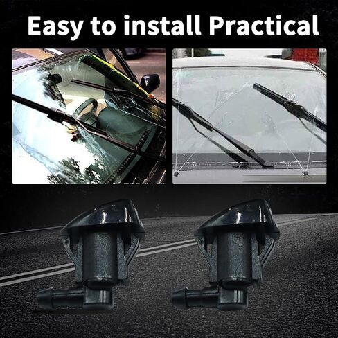 فوهة رش غسالة الزجاج الأمامي Fioqe متوافقة مع Toyota Sienna 2004-2010 Corolla 2005-2012 Solara 2004-2008 Tundra 2000-2005 MPN 85381-AE020 in Kuwait