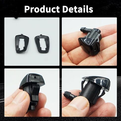 فوهة رش غسالة الزجاج الأمامي Fioqe متوافقة مع Toyota Sienna 2004-2010 Corolla 2005-2012 Solara 2004-2008 Tundra 2000-2005 MPN 85381-AE020 in Kuwait