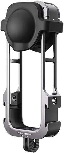 PGYTECH Aluminum Camera Cage for Insta360 X4, Protective Case with Silicone Lens Cover, Rig Housing Frame with 1/4" Threads, Cold Shoe Mount for GoPro and Other Action Camera Accessories in Saudi Arabia