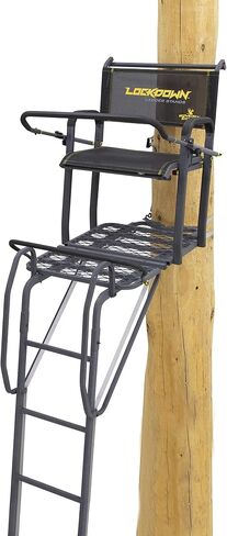 Rivers Edge 1-Man Lockdown Ladder Treestand and Concealment Kit, Each Sold Separately in Saudi Arabia