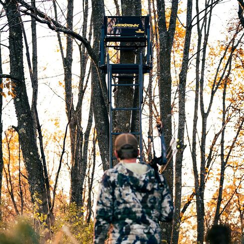 Rivers Edge 1-Man Lockdown Ladder Treestand and Concealment Kit, Each Sold Separately in Saudi Arabia