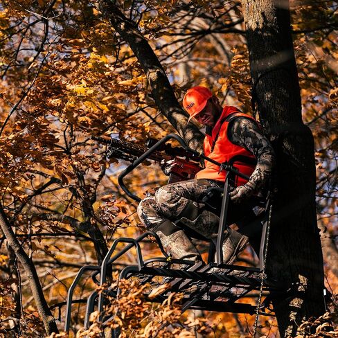Rivers Edge 1-Man Lockdown Ladder Treestand and Concealment Kit, Each Sold Separately in Saudi Arabia