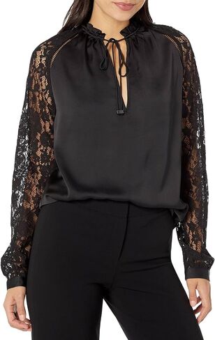 GUESS Women's Long Sleeve Faustine Top in Saudi Arabia