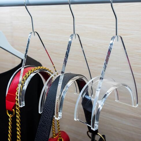 CLOSETLY Handbag Hangers, New Luxury Acrylic Purse and Bag Holder Hook, Closet Storage and Organization Display (Pack of 1) in Saudi Arabia