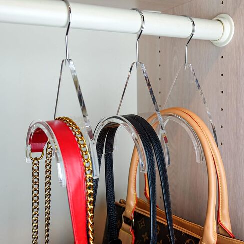 CLOSETLY Handbag Hangers, New Luxury Acrylic Purse and Bag Holder Hook, Closet Storage and Organization Display (Pack of 1) in Saudi Arabia