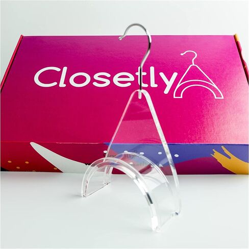 CLOSETLY Handbag Hangers, New Luxury Acrylic Purse and Bag Holder Hook, Closet Storage and Organization Display (Pack of 1) in Saudi Arabia