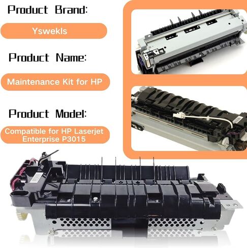 طقم صيانة CE525-67901 متوافق مع طابعات سلسلة Hp Laserjet Enterprise P3015 / P3015d / P3015dn / P3015n / P3015x بما في ذلك وحدة الصهر Rm1-6274 ووحدة الصهر 1/2/3 بكرات 110 فولت in Saudi Arabia