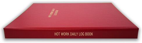 كتاب سجل حارس الحريق بعد ساعات من BookFactory/مراقبة الحريق، سجل فحص إشعار تقرير Fireguard كل ساعة - 168 صفحة، غطاء أحمر، قسم مخيط، 8 1/2 بوصة × 11 بوصة (LOG-168-7CS-LR (حارس النار)) in Saudi Arabia