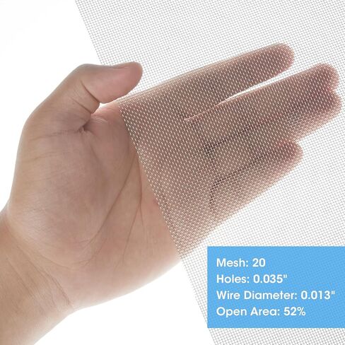 5PACK 20 Gauge Stainless Steel Mesh, with Mesh Size 0.035" x 0.035", Made of 304 Stainless Steel (0.98ft. X 0.68ft.) in Saudi Arabia