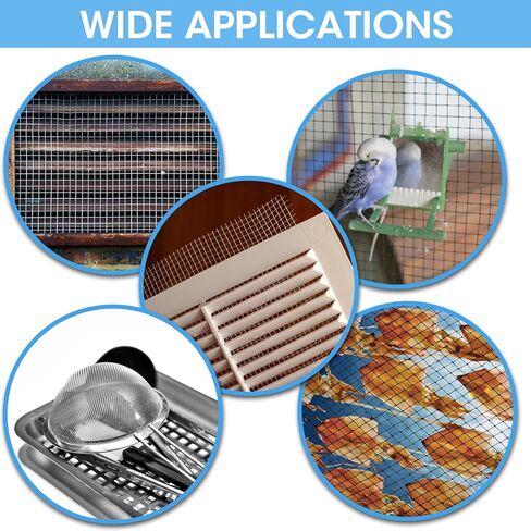 5PACK 20 Gauge Stainless Steel Mesh, with Mesh Size 0.035" x 0.035", Made of 304 Stainless Steel (0.98ft. X 0.68ft.) in Saudi Arabia