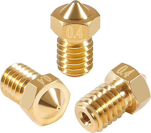 AITIAO 20 Pcs 0.25mm Extruder Nozzles 3D Printer Brass Nozzles V5 V6 0.25mm for 1.75mm Filament 3D Printer in Saudi Arabia