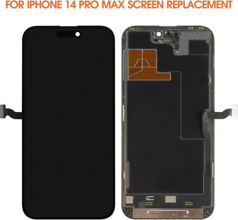 Original Screen for iPhone 14 Pro Max Screen Replacement for iPhone A2894 LCD Screen A2651,A2893,A2895 3D Touch Display Digitizer Assembly Repair Parts（Black No Frame） in Saudi Arabia
