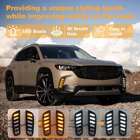 تحديث OKLSG لعام 2023 2024 مازدا CX-50 LED أضواء النهار الجري إشارات الانعطاف المتتابعة أضواء الغوص CX50 أضواء الضباب الأمامية 2024 CX50 DRL أضواء in Kuwait