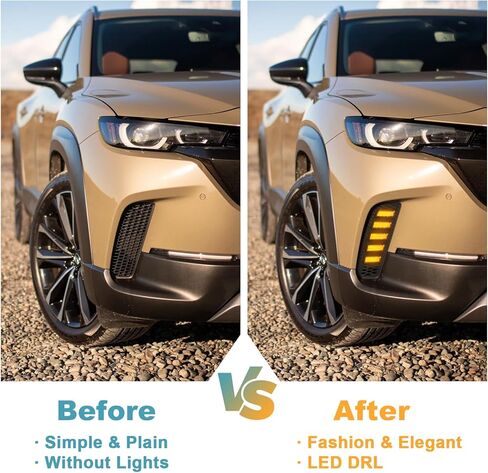 تحديث OKLSG لعام 2023 2024 مازدا CX-50 LED أضواء النهار الجري إشارات الانعطاف المتتابعة أضواء الغوص CX50 أضواء الضباب الأمامية 2024 CX50 DRL أضواء in Kuwait