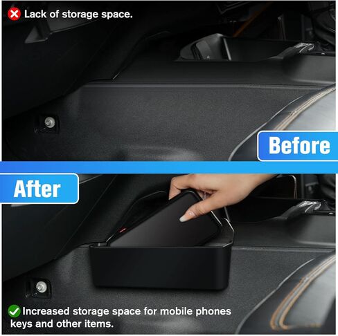 LitMiRaCle Front Door Storage Pockets Front Door Side Organizer Box Ford Bronco Storage Expansion Interior Accessories, Door Cup Holder, Compatible for Ford Bronco 2021 2022 2023 2/4 doors，2 PCS in Kuwait