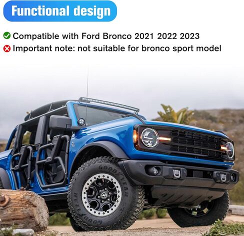 LitMiRaCle Front Door Storage Pockets Front Door Side Organizer Box Ford Bronco Storage Expansion Interior Accessories, Door Cup Holder, Compatible for Ford Bronco 2021 2022 2023 2/4 doors，2 PCS in Kuwait
