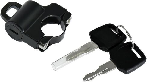 Motorcycle Anti-Theft Helmet Lock Universal Fit for 7/8'' 22-25mm Tubings Black in Saudi Arabia