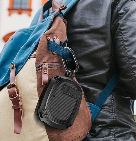 Beats Studio Buds/Studio Buds Plus Case 2021/2023, [Secure Lock] OTOPO Cool Beats Studio Buds+ Protective Case Cover Men Women with Keychain for New Beats Studio Ear Buds + Case - Black in Kuwait