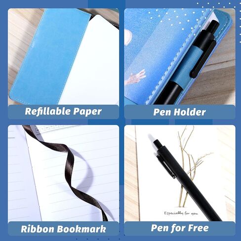 CAGIE Diary with Lock for Teens Who Like Science and Exploring, Gifts for Teen Girls and Boys 12-18 Securely Guard Secrets Journal with Lock, 5.5 x 8.1 Inch Refillable Diary with Pen in Kuwait