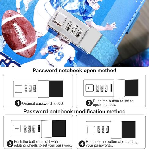 CAGIE Diary with Lock for Teens Who Like Science and Exploring, Gifts for Teen Girls and Boys 12-18 Securely Guard Secrets Journal with Lock, 5.5 x 8.1 Inch Refillable Diary with Pen in Kuwait