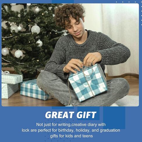 CAGIE Diary with Lock for Teens Who Like Science and Exploring, Gifts for Teen Girls and Boys 12-18 Securely Guard Secrets Journal with Lock, 5.5 x 8.1 Inch Refillable Diary with Pen in Kuwait