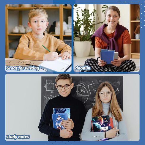 CAGIE Diary with Lock for Teens Who Like Science and Exploring, Gifts for Teen Girls and Boys 12-18 Securely Guard Secrets Journal with Lock, 5.5 x 8.1 Inch Refillable Diary with Pen in Kuwait