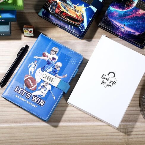 CAGIE Diary with Lock for Teens Who Like Science and Exploring, Gifts for Teen Girls and Boys 12-18 Securely Guard Secrets Journal with Lock, 5.5 x 8.1 Inch Refillable Diary with Pen in Kuwait