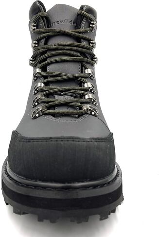lurewilder Wading Boots for Men Fishing Cleated Rubber Outsole Fly Fishing Wading Boots Studs Applicable in Saudi Arabia