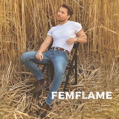 Femflame رجل أحذية كاوبوي ساحة تو تشيلسي الأحذية مقاوم للماء الكلاسيكية مطاطا الانزلاق على Chukka حذاء من الجلد عادية للرجال in Kuwait