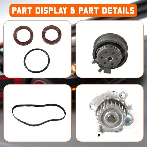 DAYSYORE Timing Belt Kit with Water Pump 180-2220 TCKWP296 Fits for 1998-2005 Beetle Golf Jetta 2.0L SOHC AEG AVH AZG Timing Kit in Saudi Arabia
