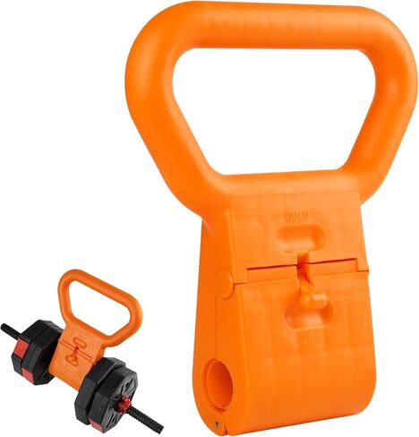 Kettlebell Handle, Kettle Grip, Dumbbell Kettlebell Converter, Kettle Bell Handle for Dumbbell, Adjustable Kettle Grips, Portable Attachment for Weights in Training Travel Fitness, Adapter for Home and Gym Workouts in Saudi Arabia