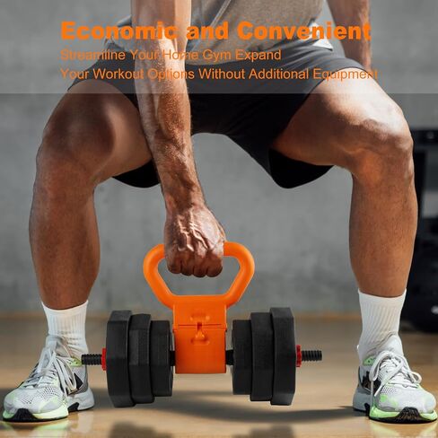 Kettlebell Handle, Kettle Grip, Dumbbell Kettlebell Converter, Kettle Bell Handle for Dumbbell, Adjustable Kettle Grips, Portable Attachment for Weights in Training Travel Fitness, Adapter for Home and Gym Workouts in Saudi Arabia