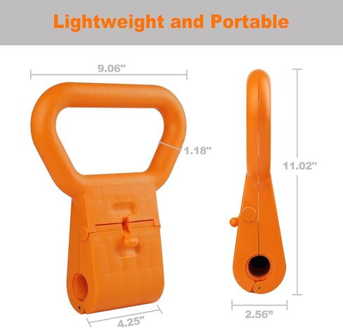 Kettlebell Handle, Kettle Grip, Dumbbell Kettlebell Converter, Kettle Bell Handle for Dumbbell, Adjustable Kettle Grips, Portable Attachment for Weights in Training Travel Fitness, Adapter for Home and Gym Workouts in Saudi Arabia